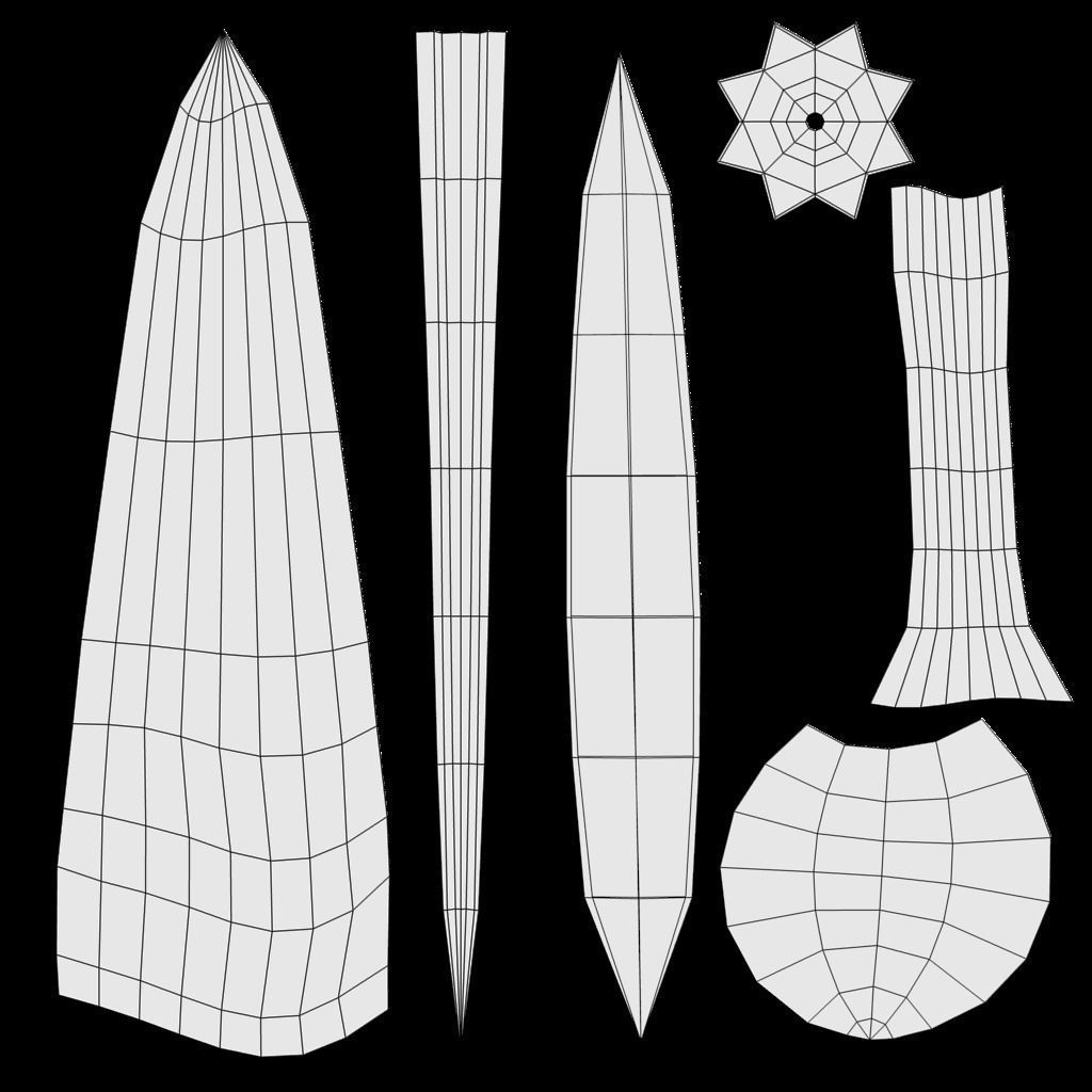 Coconut Tree Low-poly 3D model_3