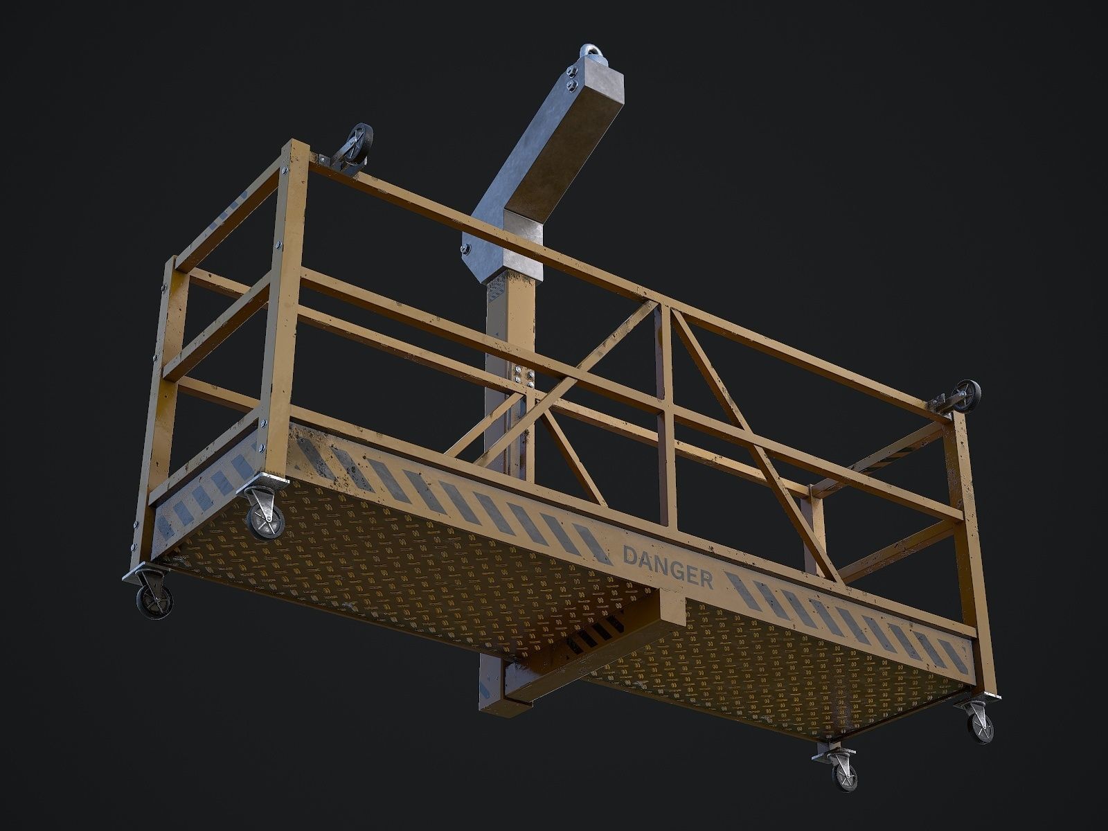 Window Cleaning Platform 3D model_10