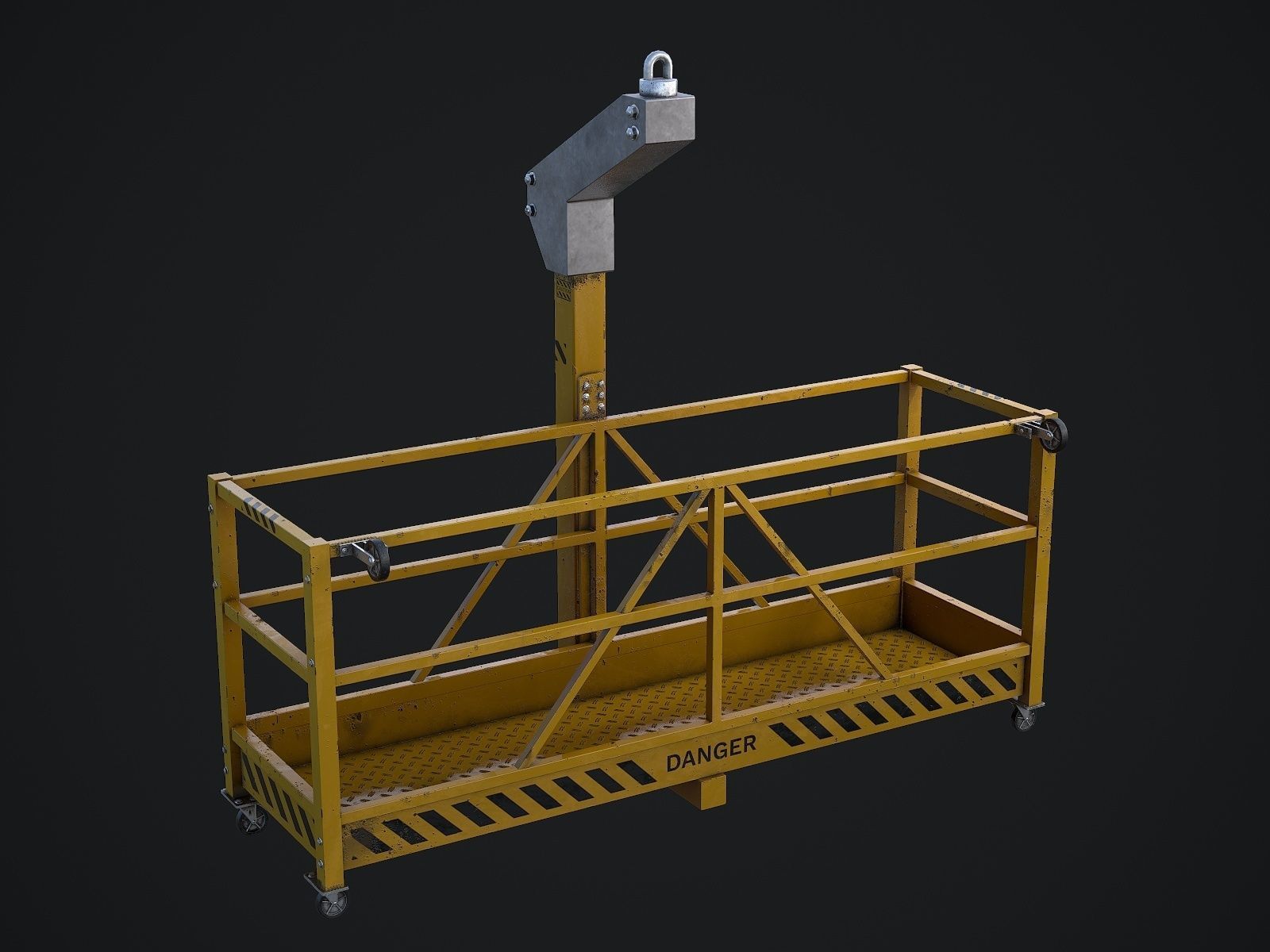 Window Cleaning Platform 3D model_1