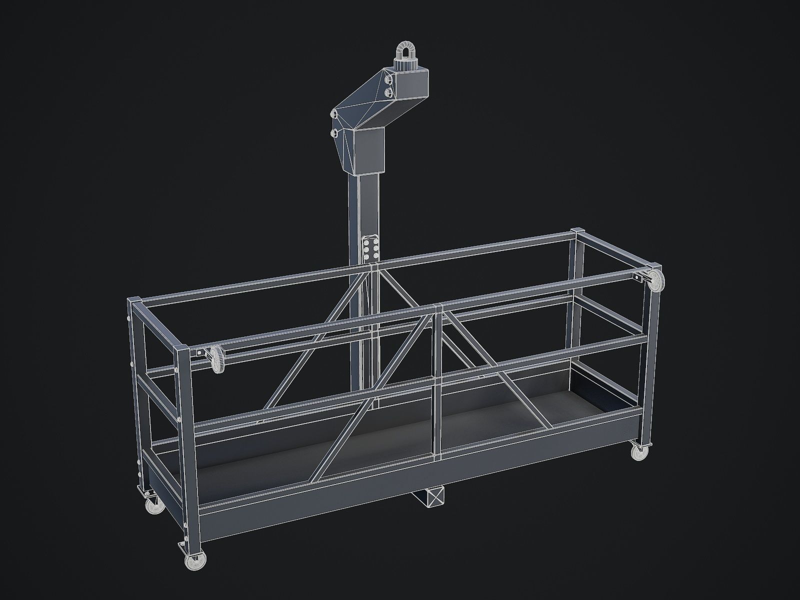Window Cleaning Platform 3D model_13