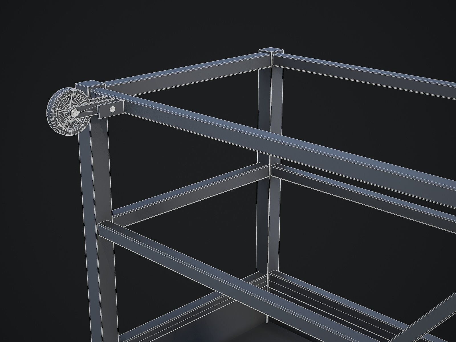 Window Cleaning Platform 3D model_14