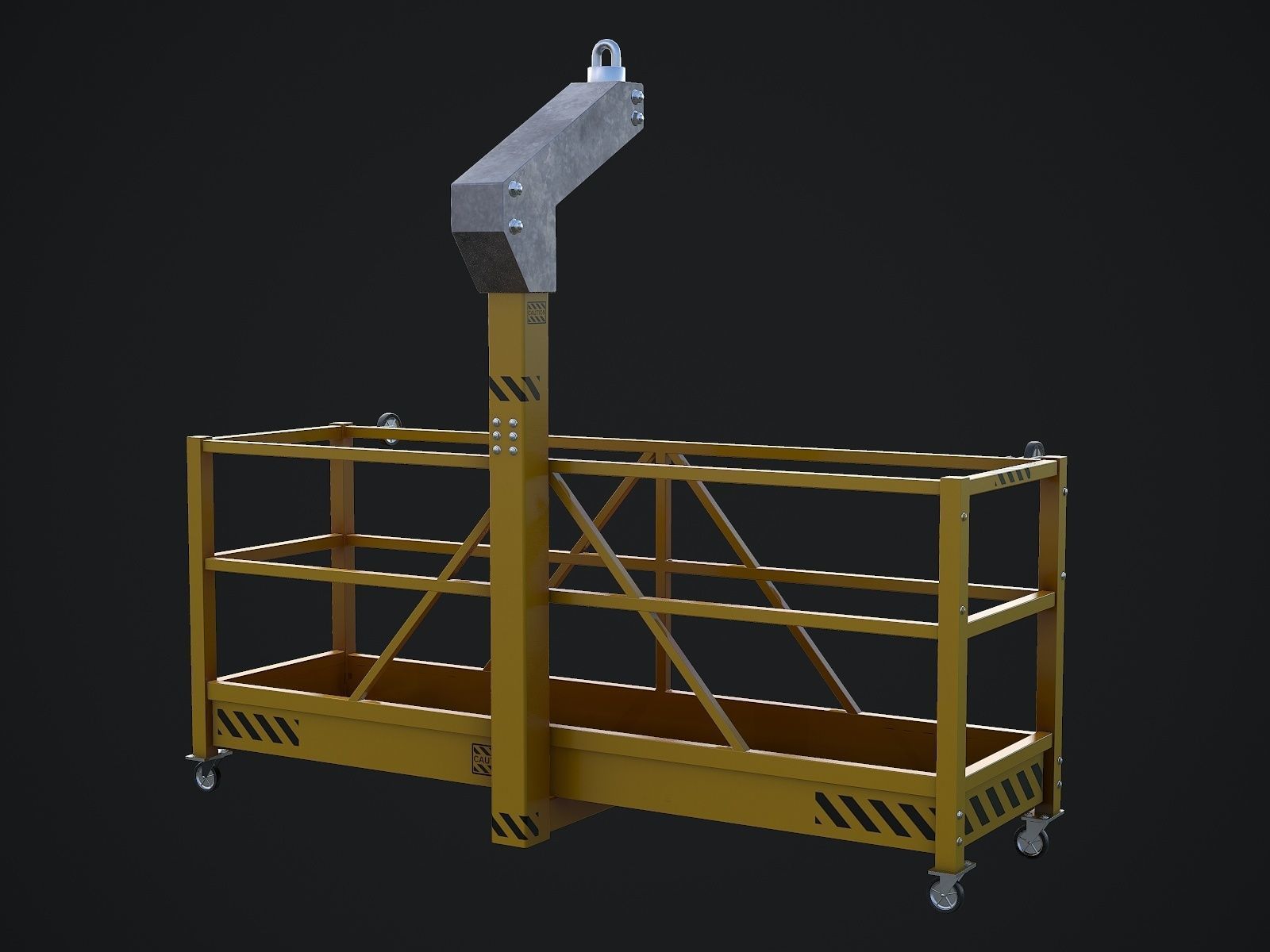 Window Cleaning Platform 3D model_5