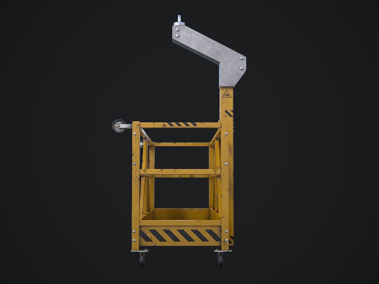 Window Cleaning Platform 3D model_9