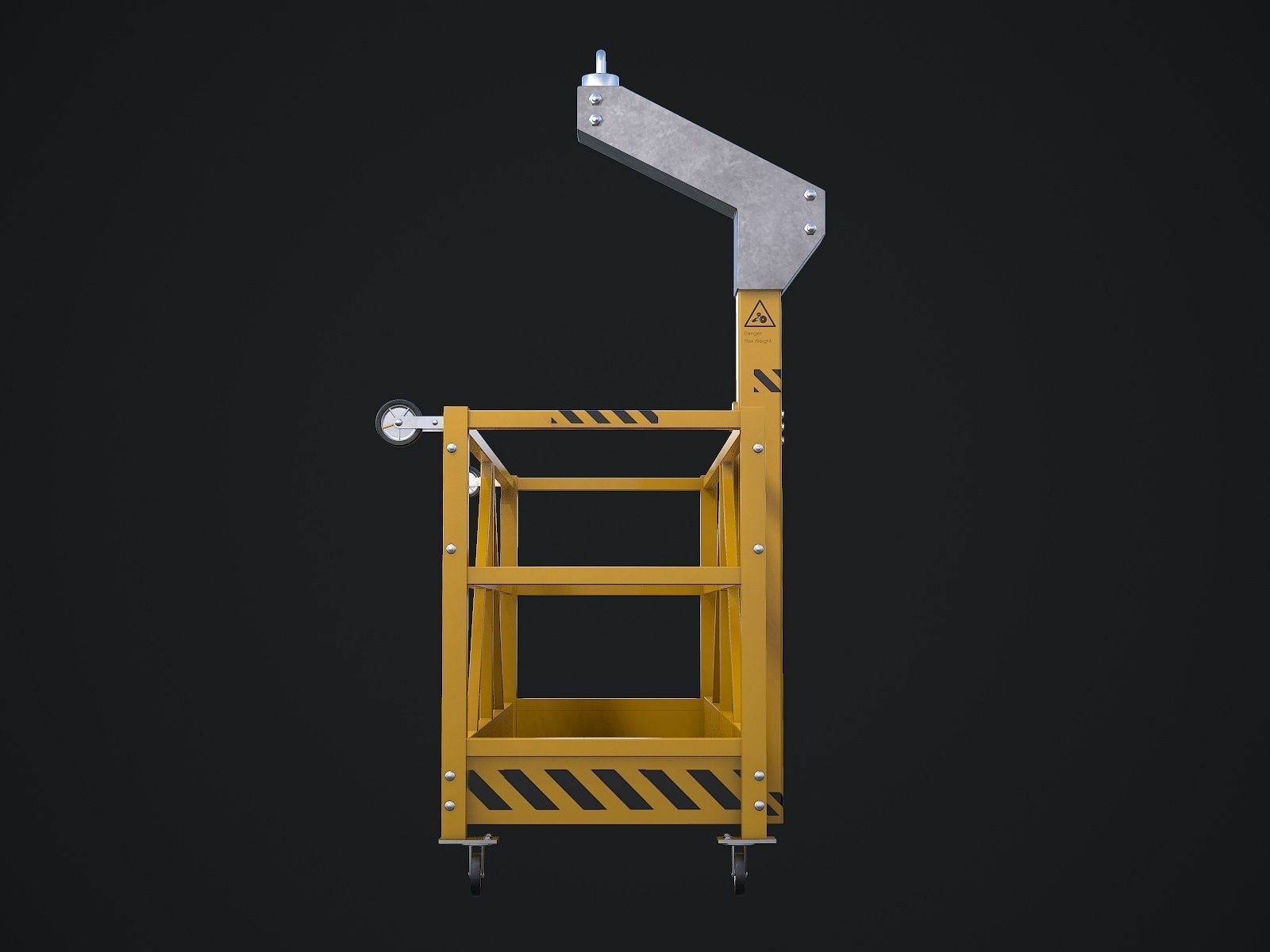Window Cleaning Platform 3D model_8