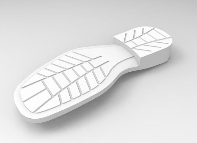 Shoe Sole- Formal shoe free 3D Model STL | CGTrader.com
