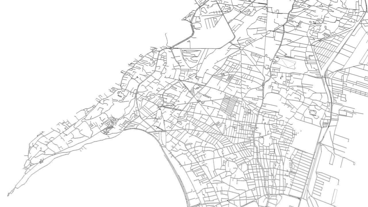 Mumbai Area Road Network and Streets 3D model_10