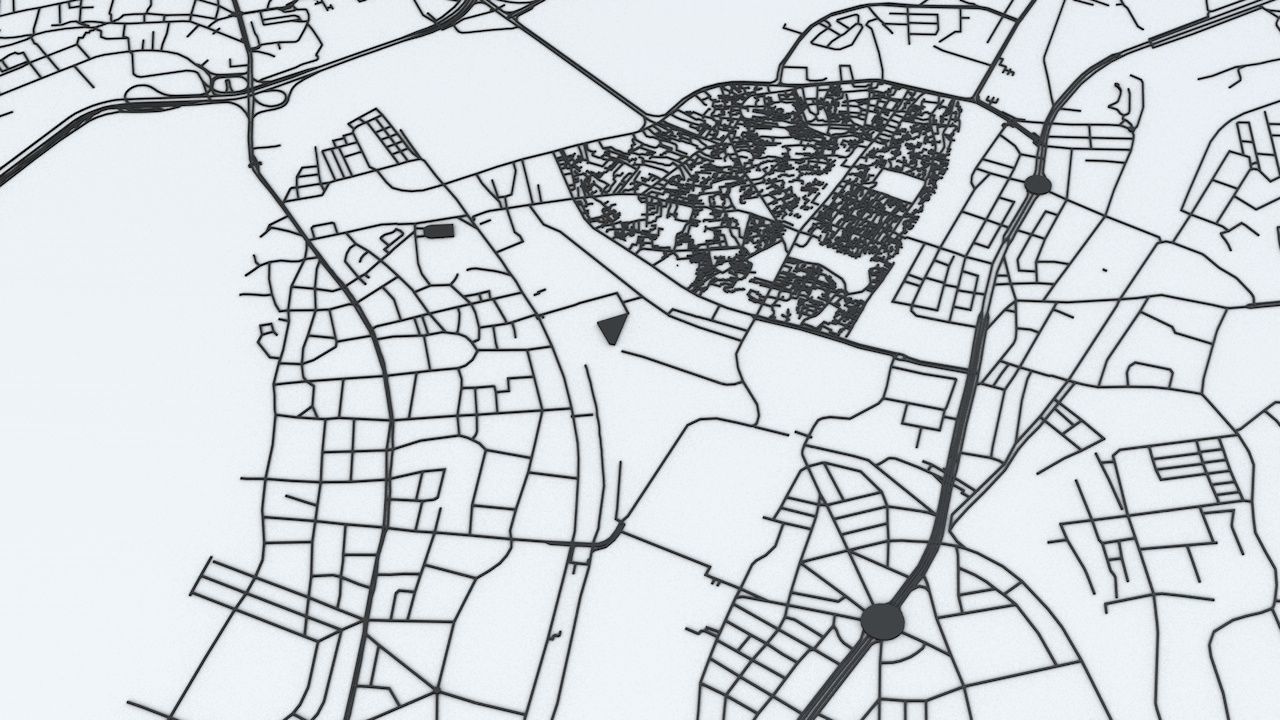 Mumbai Area Road Network and Streets 3D model_5