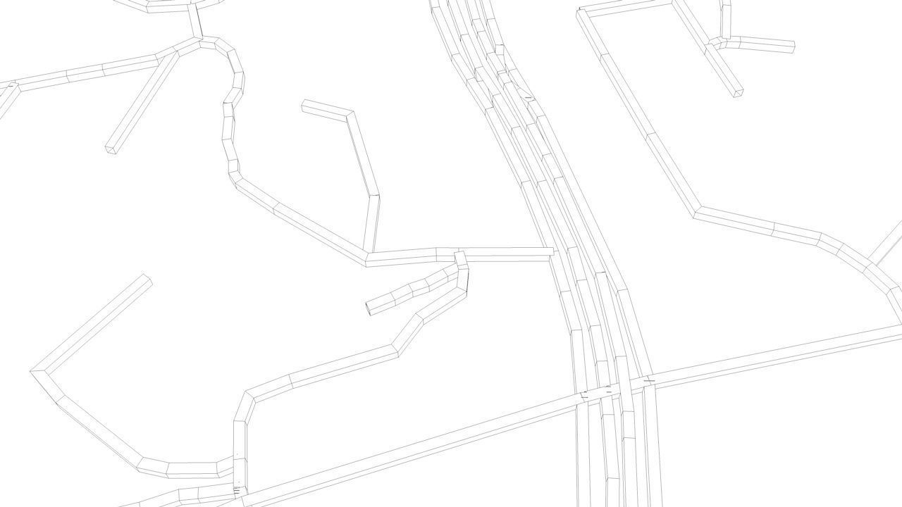 Mumbai Area Road Network and Streets 3D model_12