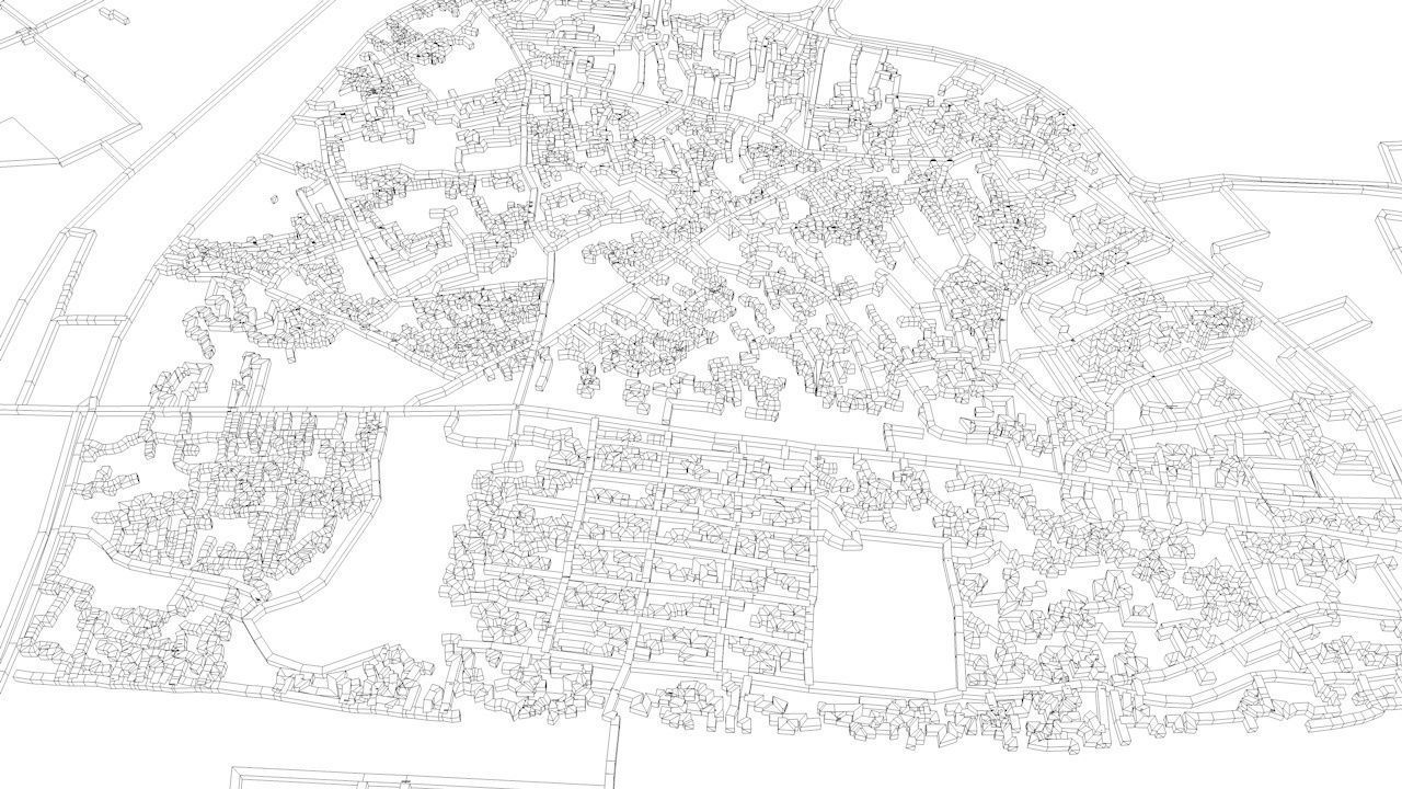 Mumbai Area Road Network and Streets 3D model_11