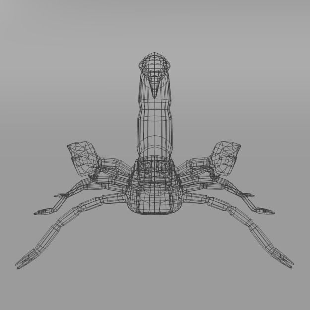 Scorpion Low-poly 3D model_5