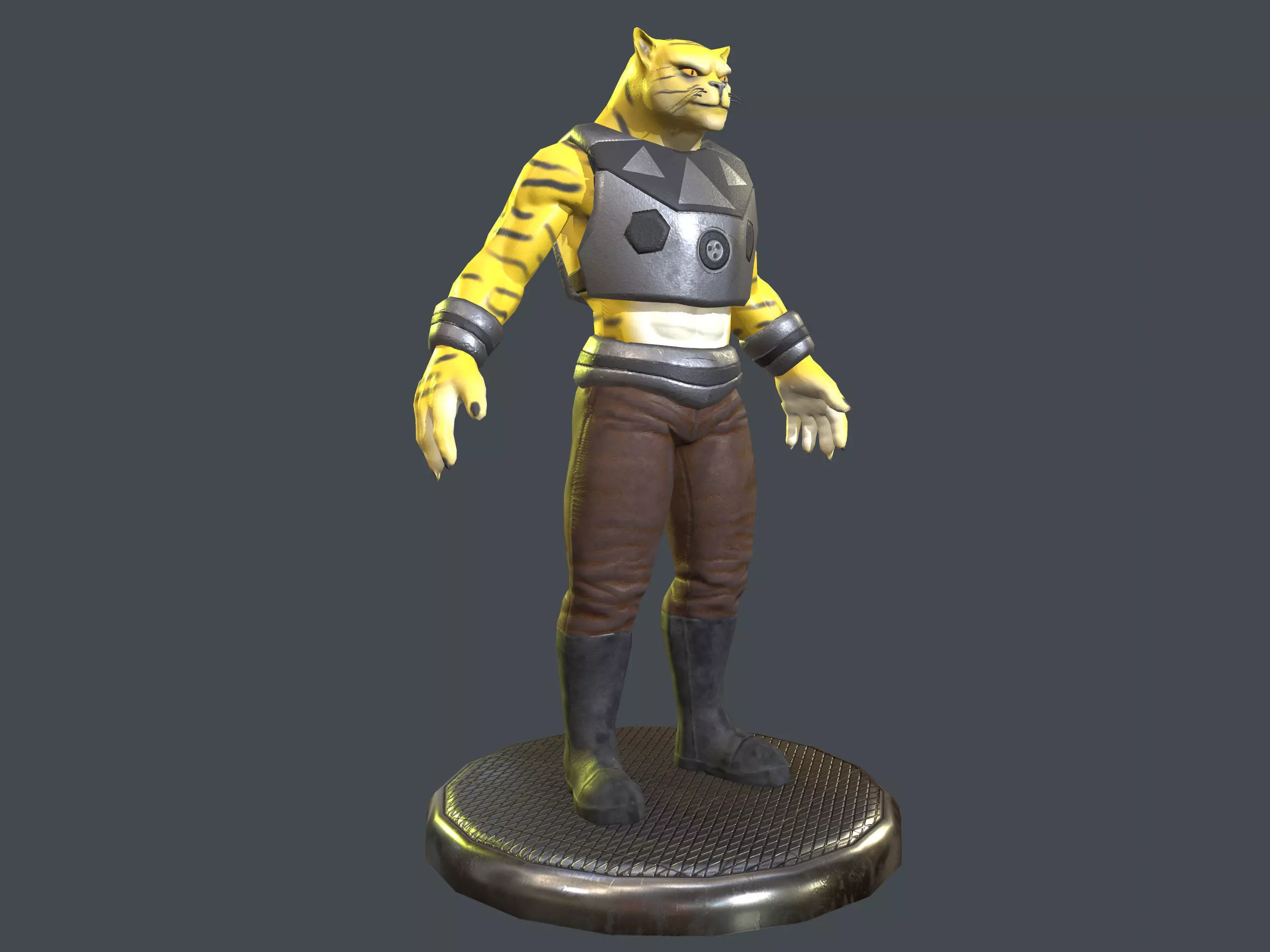 Mutant Cat Low-poly 3D model