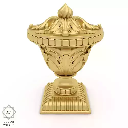 3D Carved Finial 1 for CNC and Visualiation Free low-poly 3D model