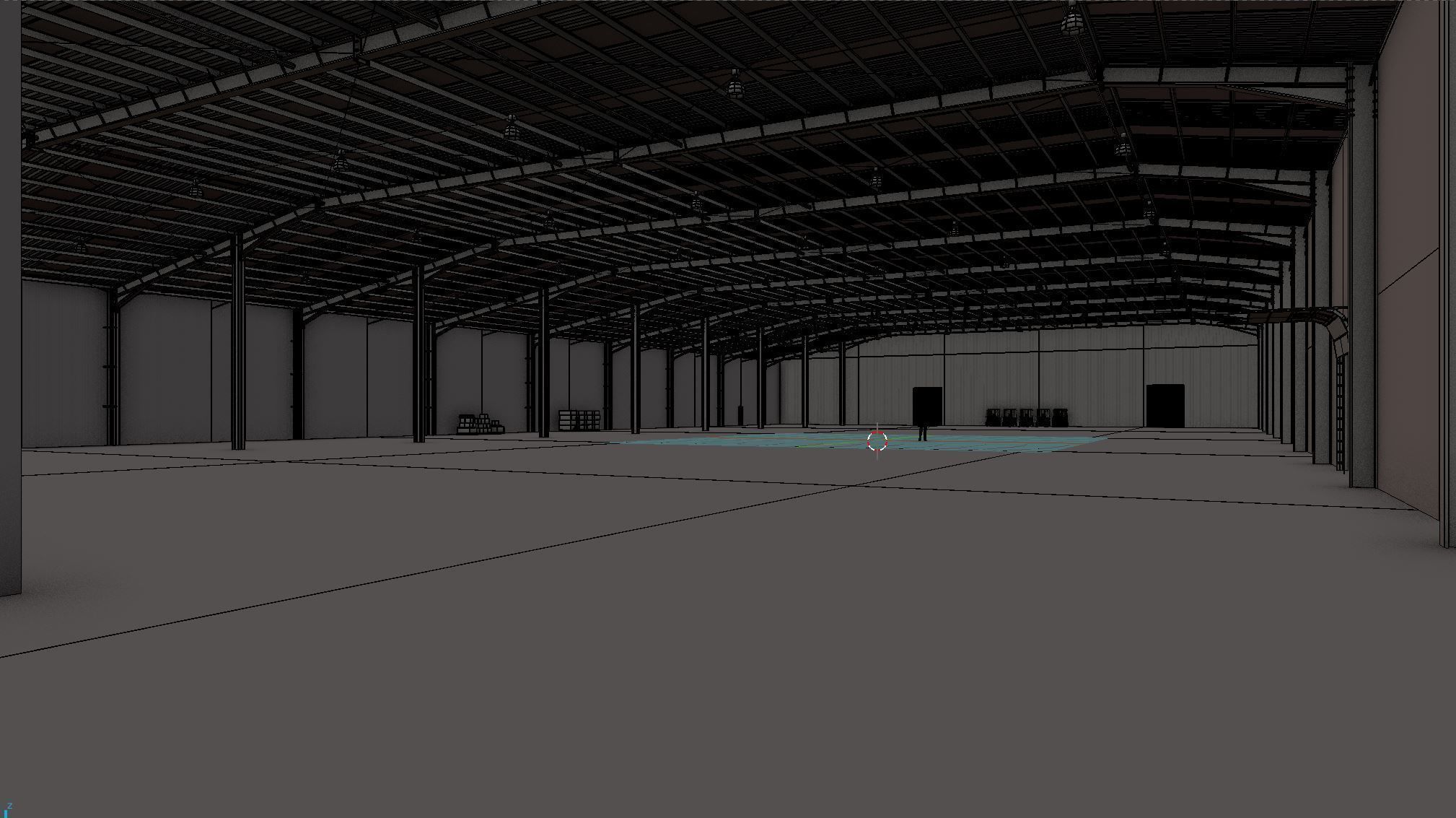 Industrial Warehouse Interior 10 Low-poly 3D model_11