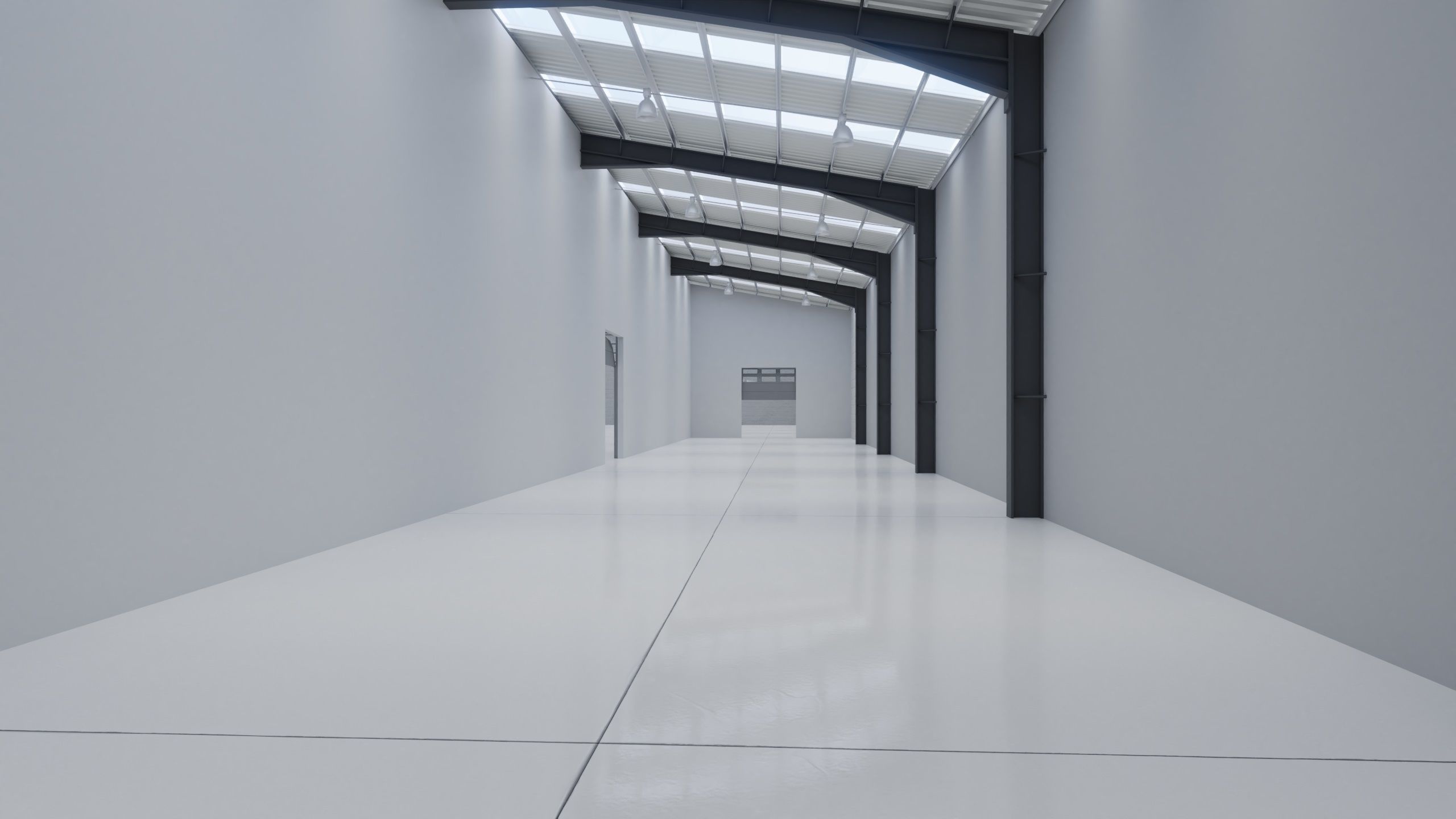 Industrial Warehouse Interior 10 Low-poly 3D model_2