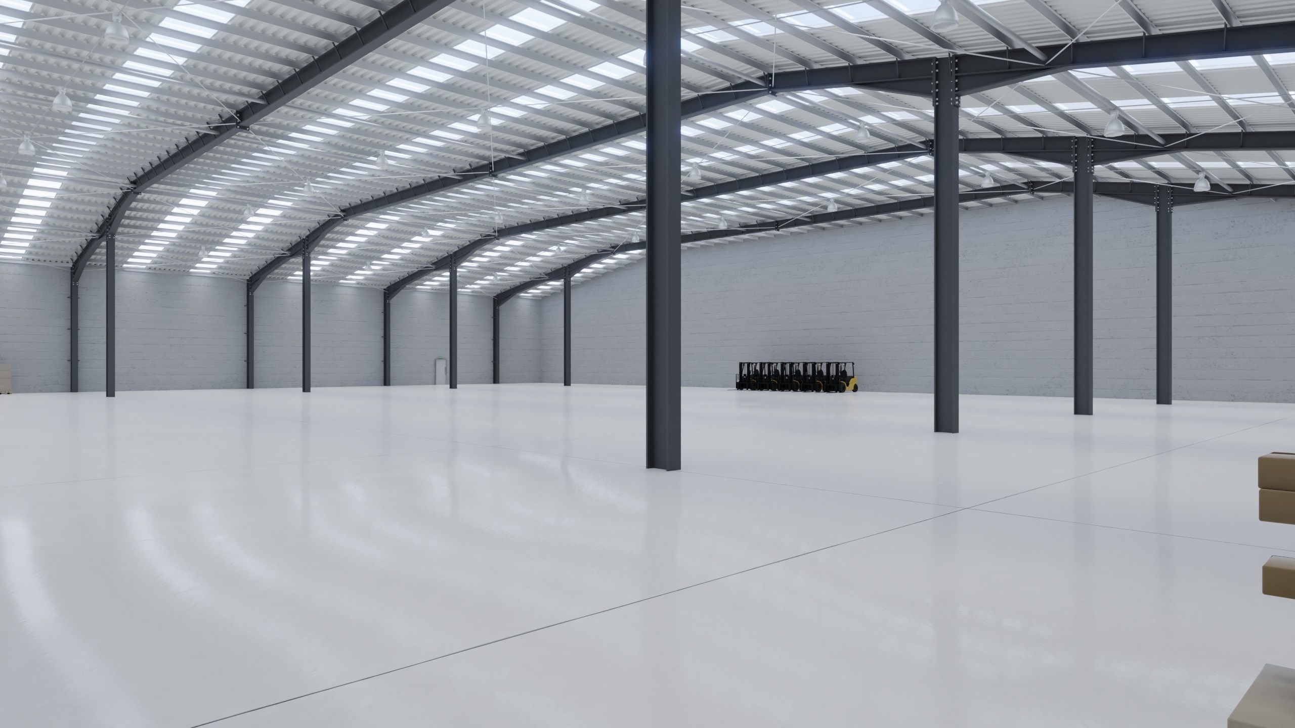 Industrial Warehouse Interior 10 Low-poly 3D model_5