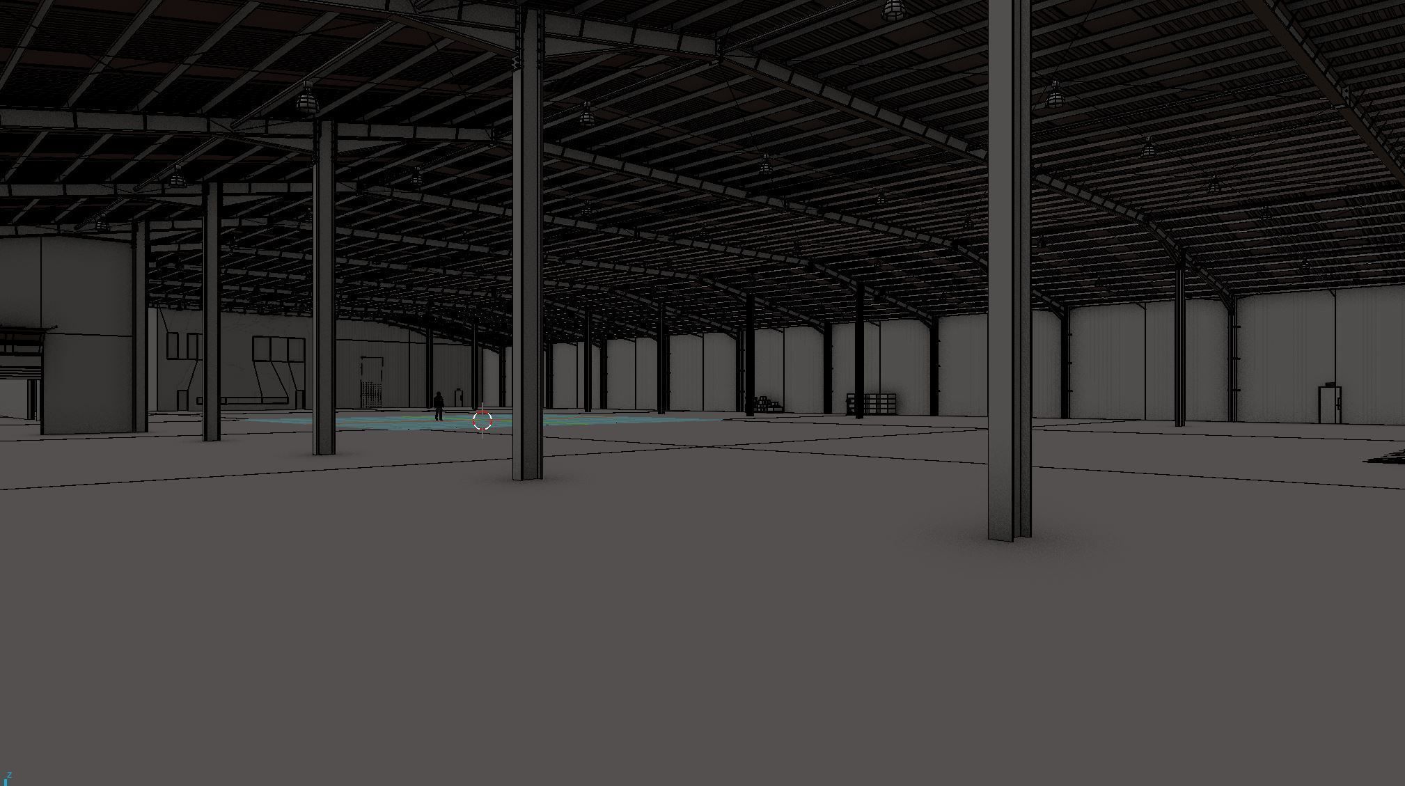 Industrial Warehouse Interior 10 Low-poly 3D model_8