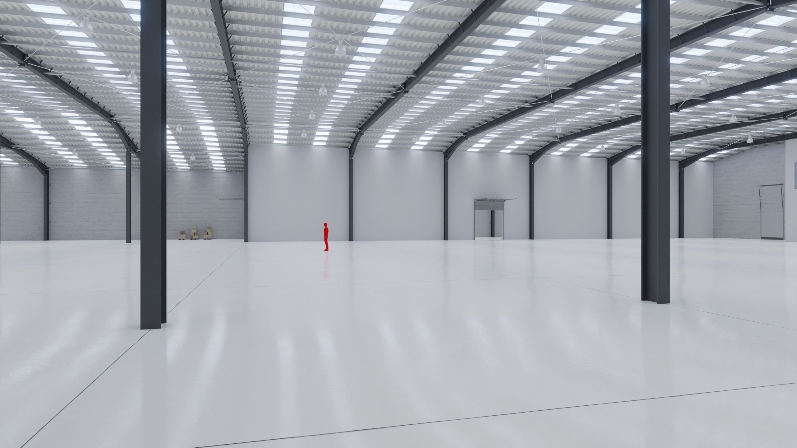 Industrial Warehouse Interior 10 Low-poly 3D model_1