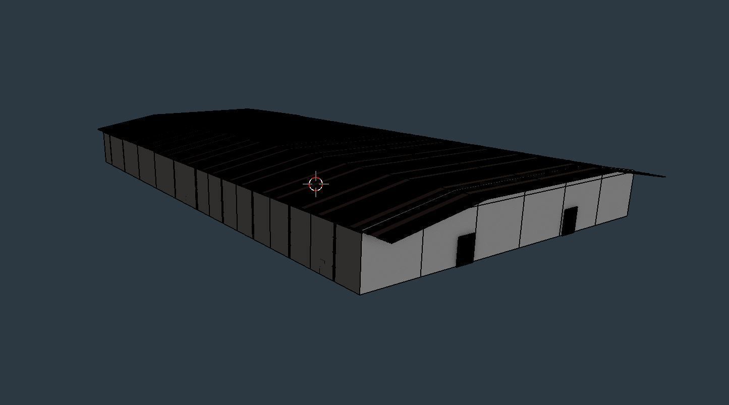 Industrial Warehouse Interior 10 Low-poly 3D model_16