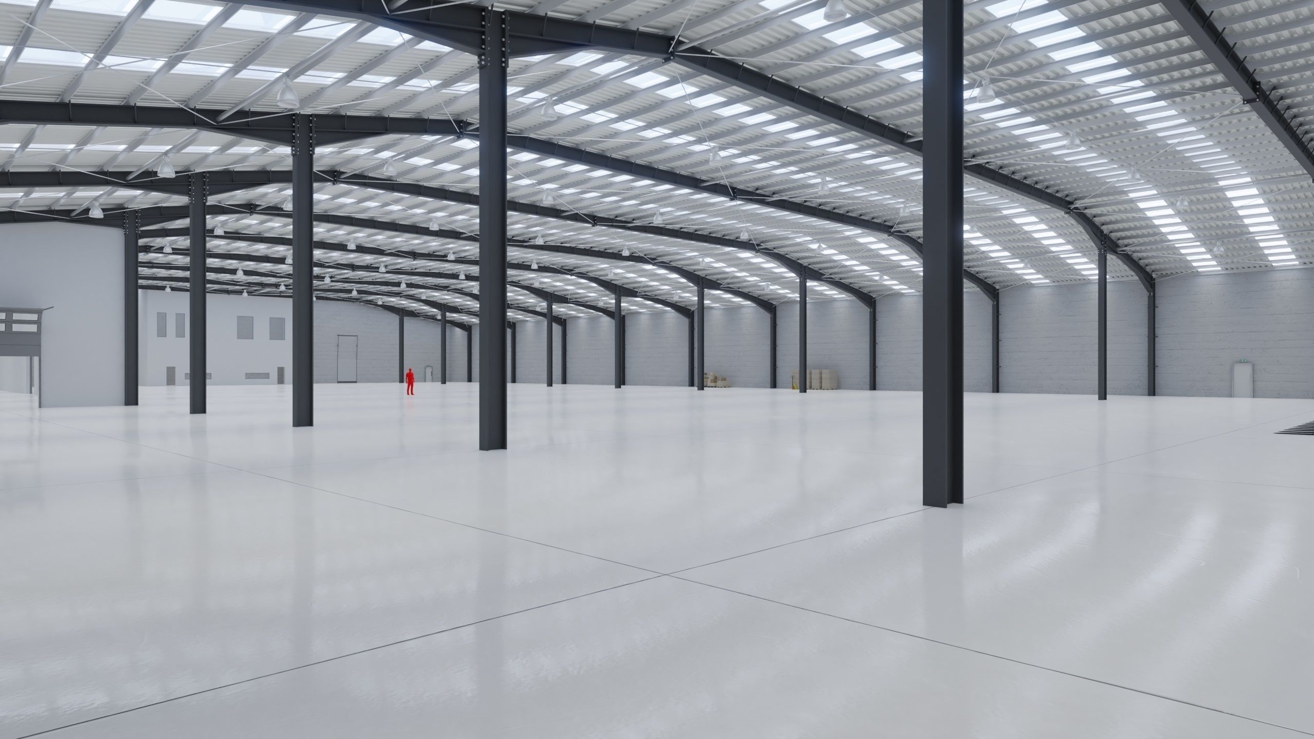Industrial Warehouse Interior 10 Low-poly 3D model_4