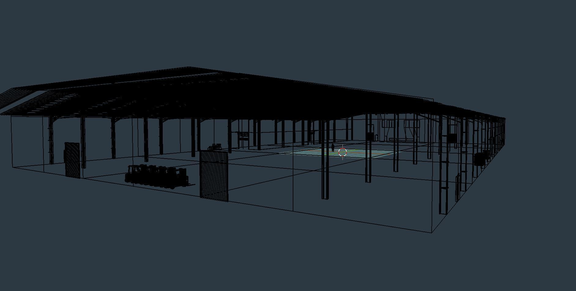 Industrial Warehouse Interior 10 Low-poly 3D model_17