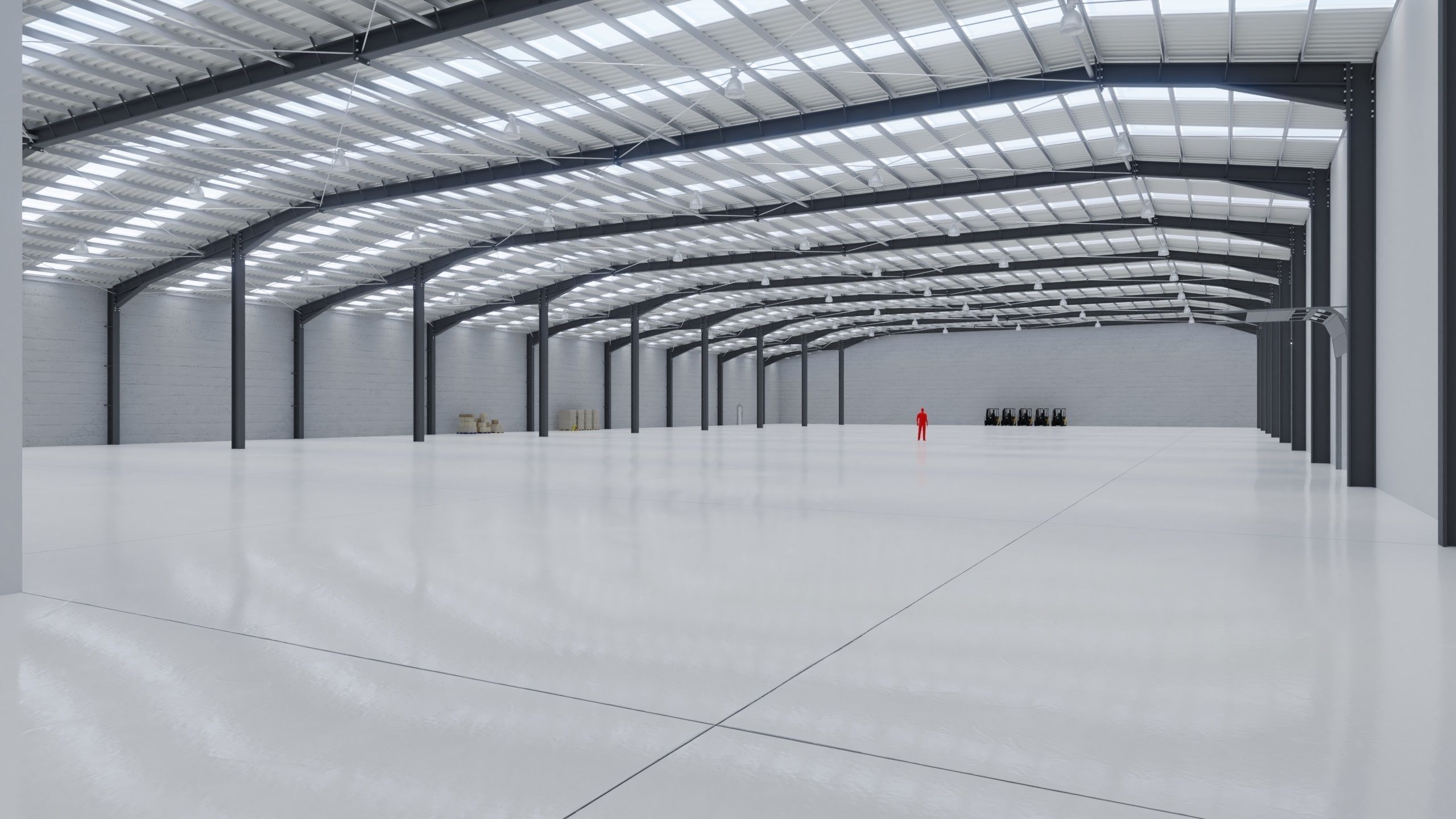 Industrial Warehouse Interior 10 Low-poly 3D model_3