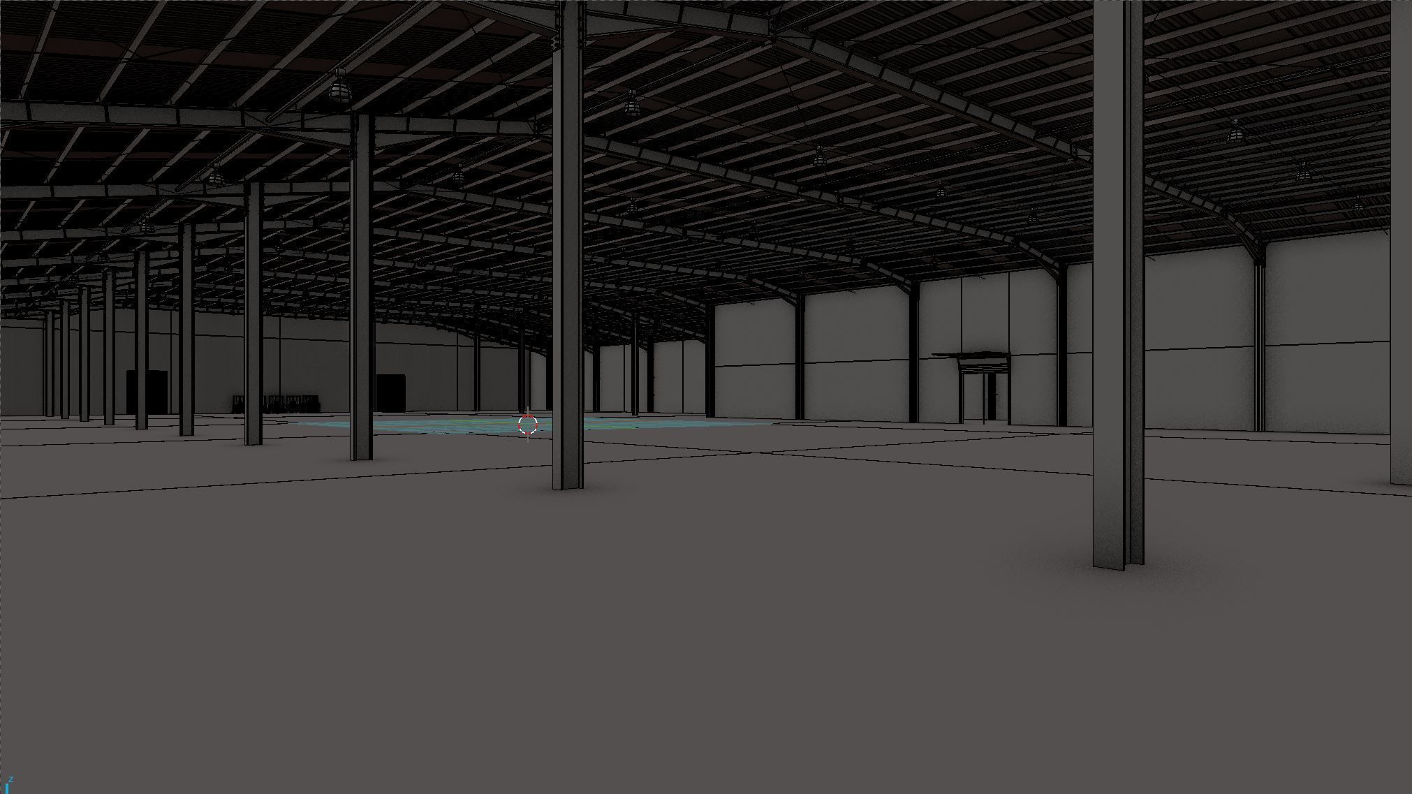 Industrial Warehouse Interior 10 Low-poly 3D model_9