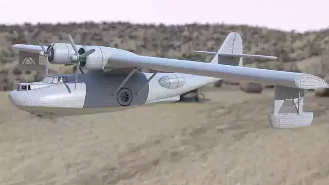 Consolidated PBY Catalina Flying Boat 3D model