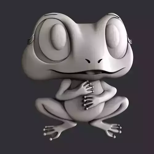 3d STL models for CNC frog