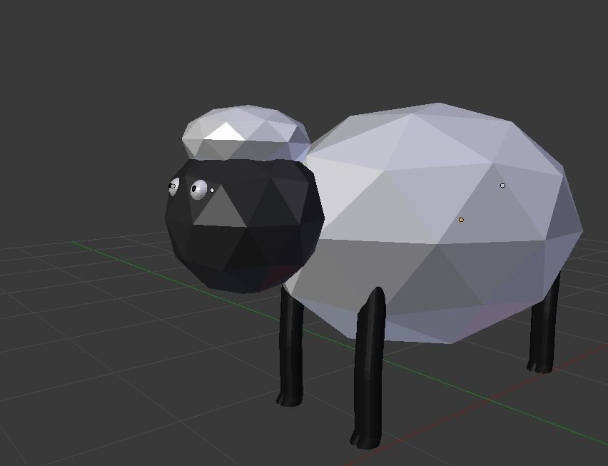 Sheep Colection Free low-poly 3D model_1