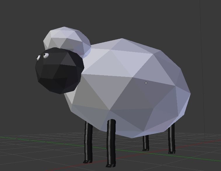 Sheep Colection Free low-poly 3D model_2
