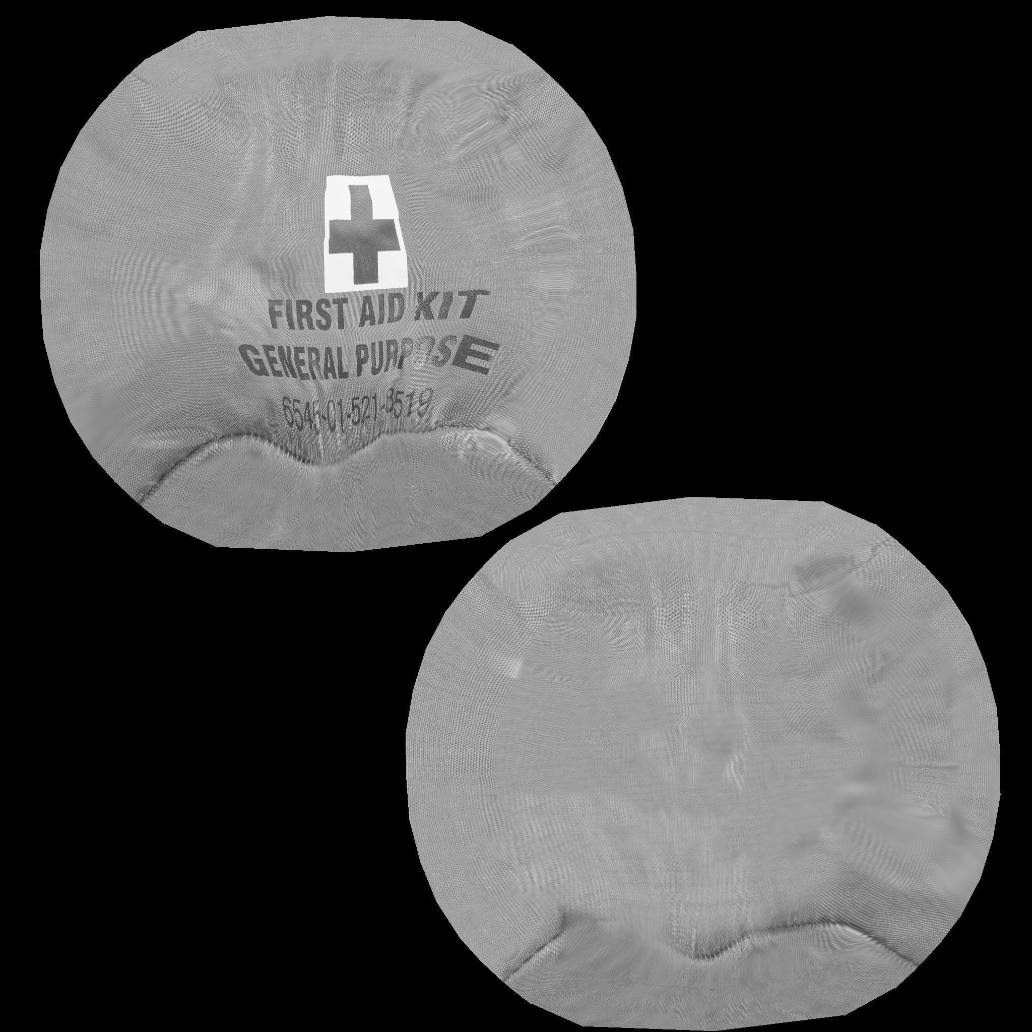 First Aid Kit Low-poly 3D model_3