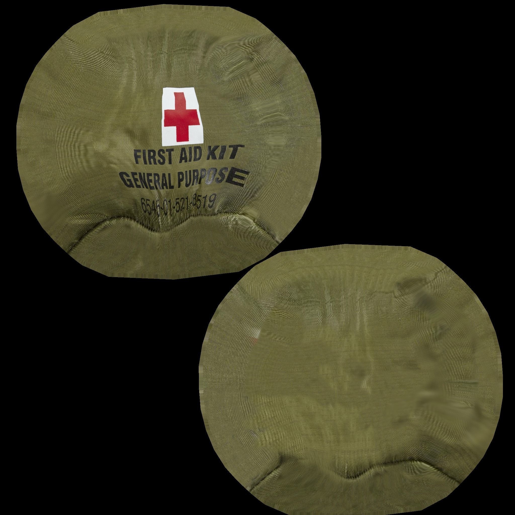 First Aid Kit Low-poly 3D model_2