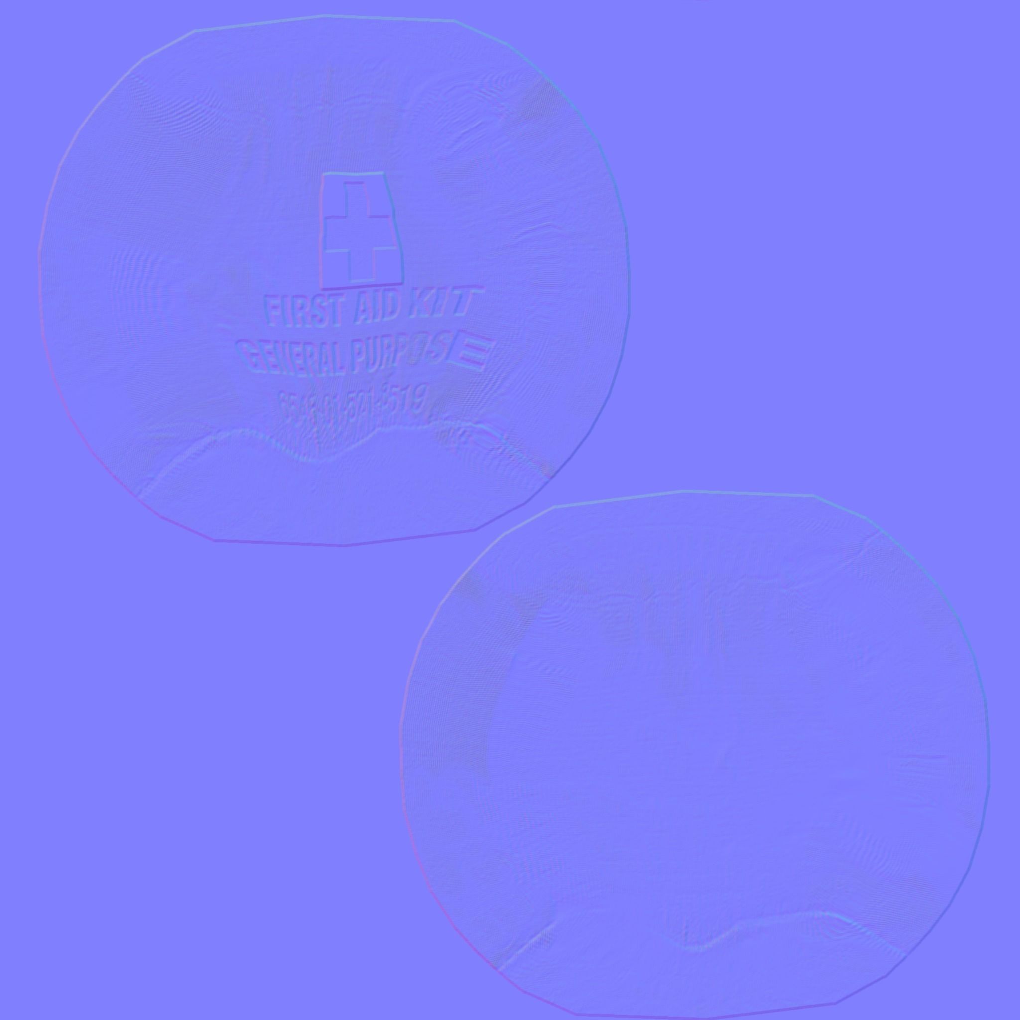 First Aid Kit Low-poly 3D model_4