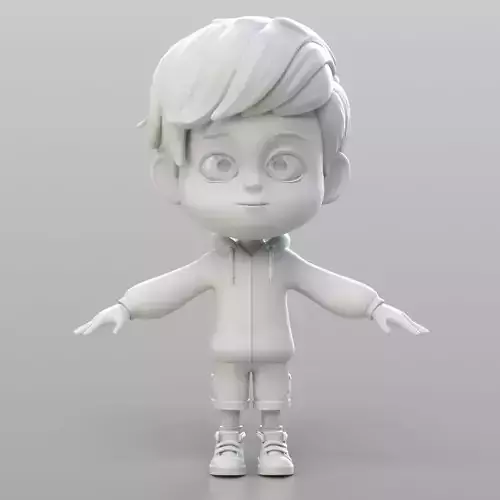 Cartoon Character Arnold 3D model