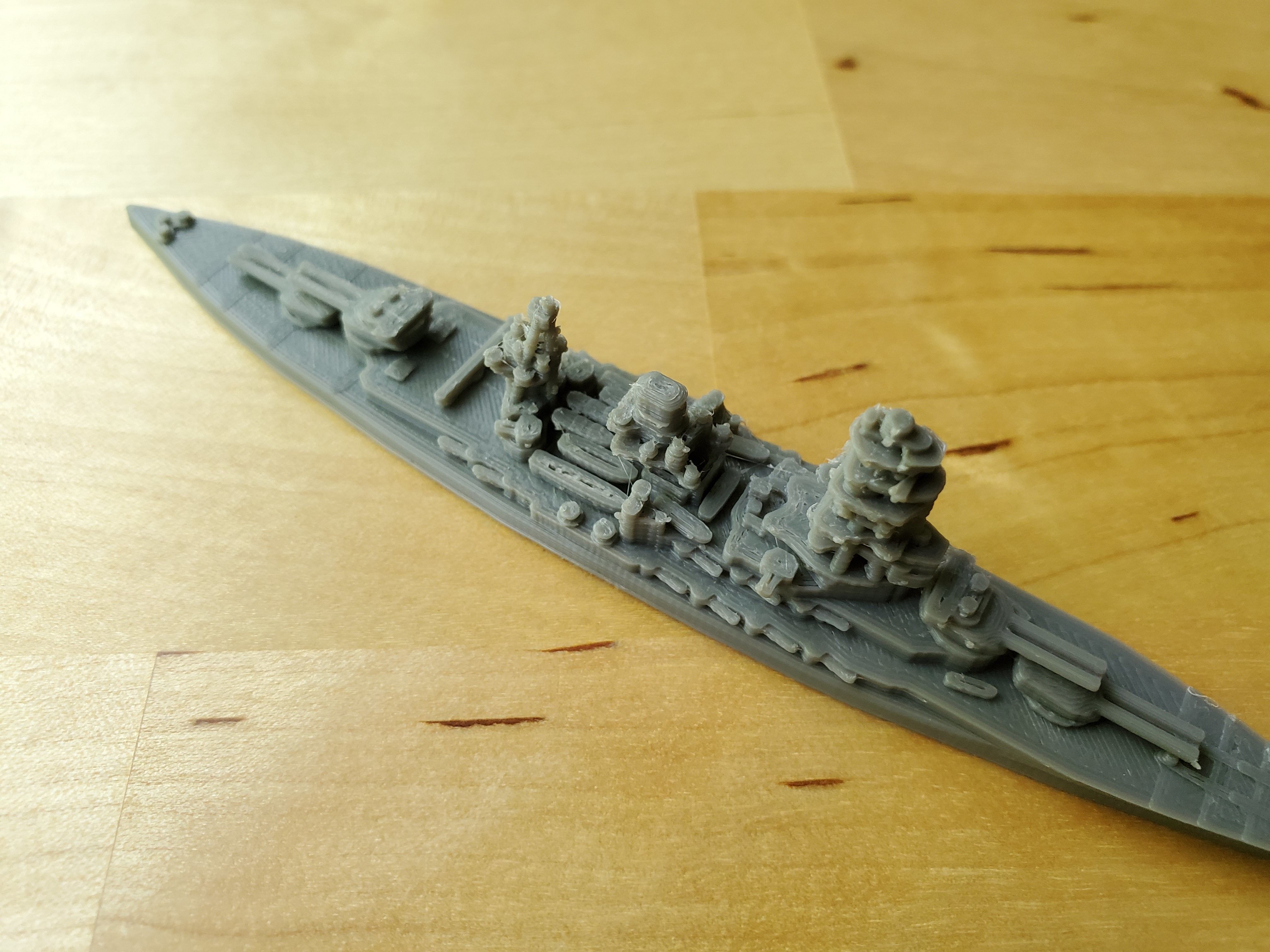 Japanese Nagato Class Battleship 3D print model_12