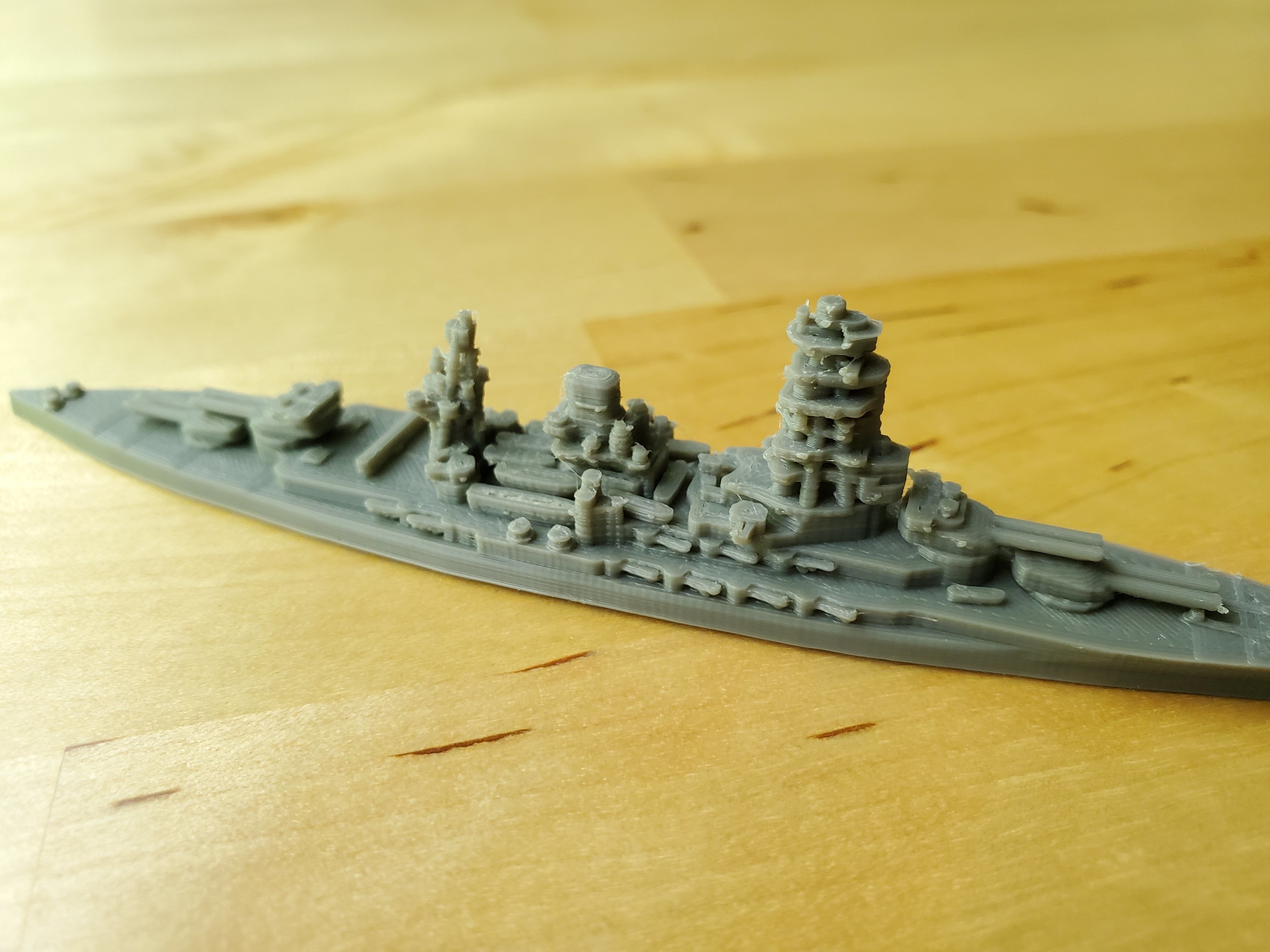 Japanese Nagato Class Battleship 3D print model_8
