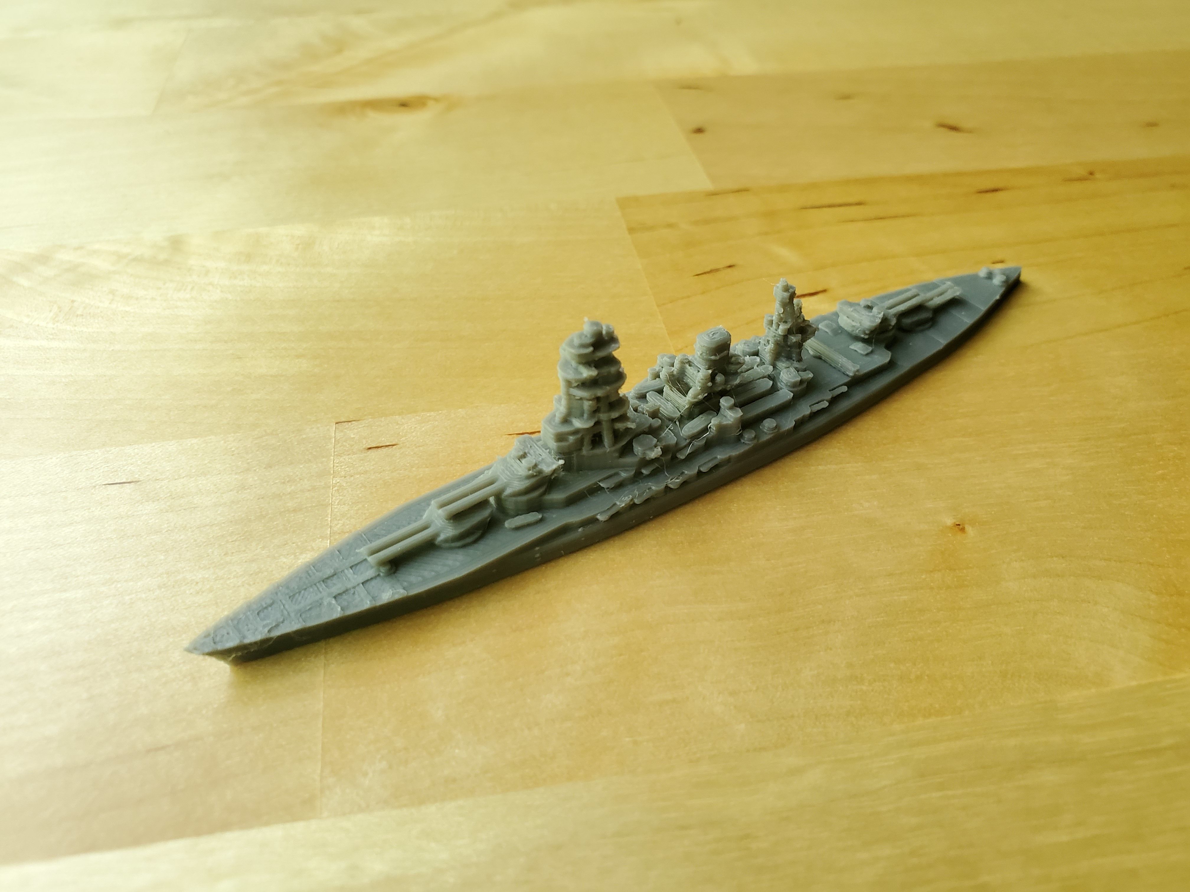 Japanese Nagato Class Battleship 3D print model_3