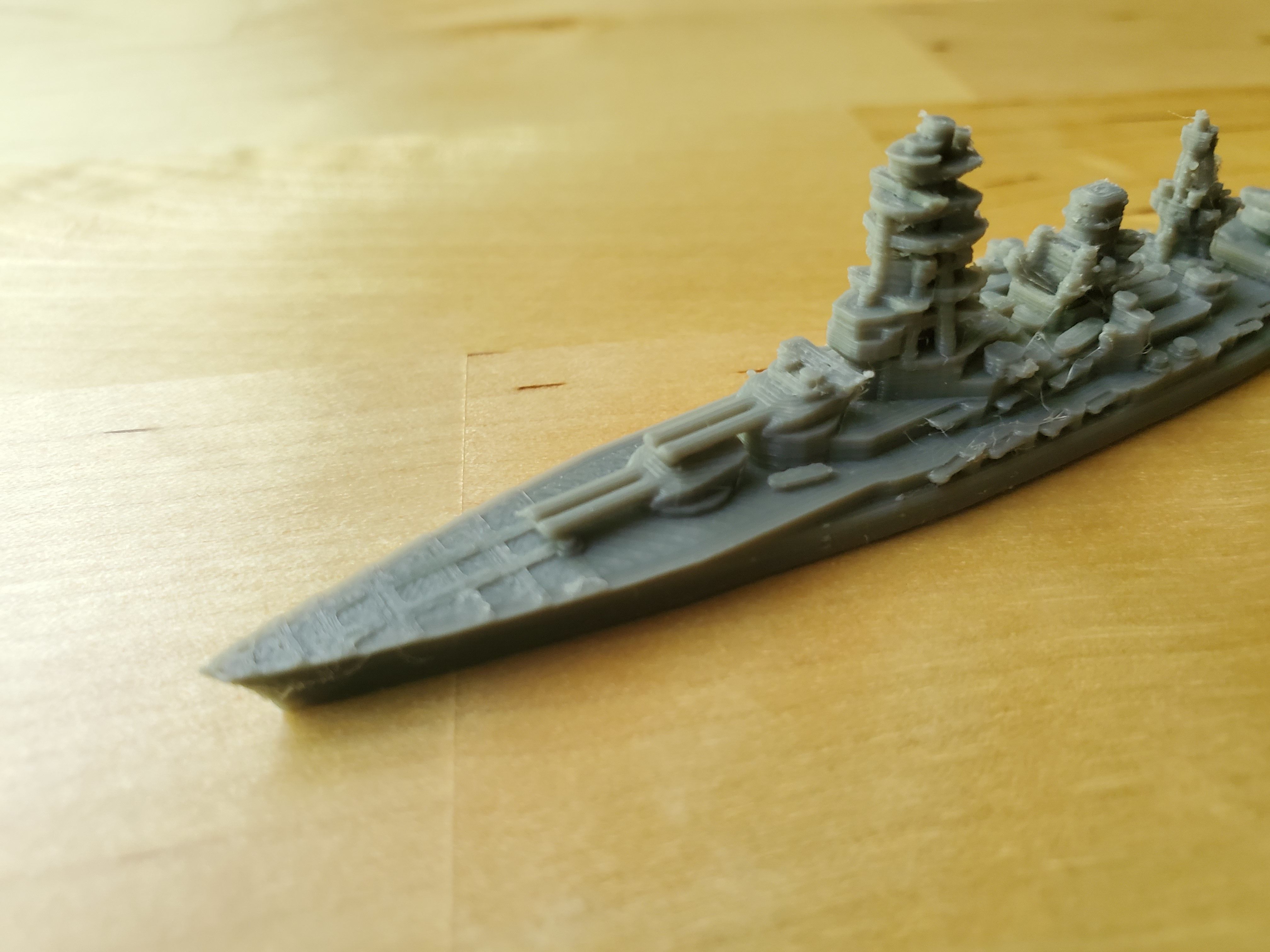 Japanese Nagato Class Battleship 3D print model_4