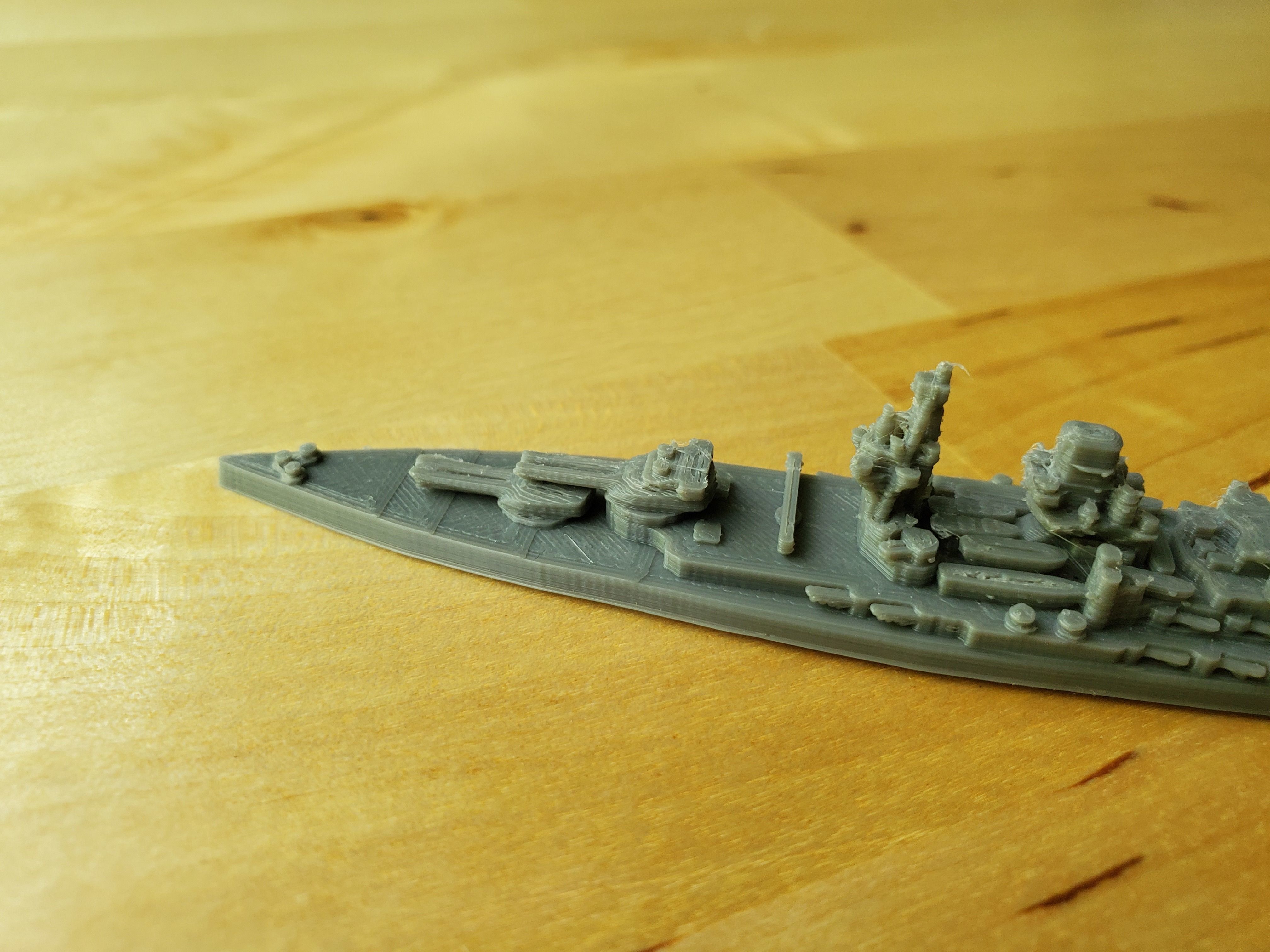 Japanese Nagato Class Battleship 3D print model_10
