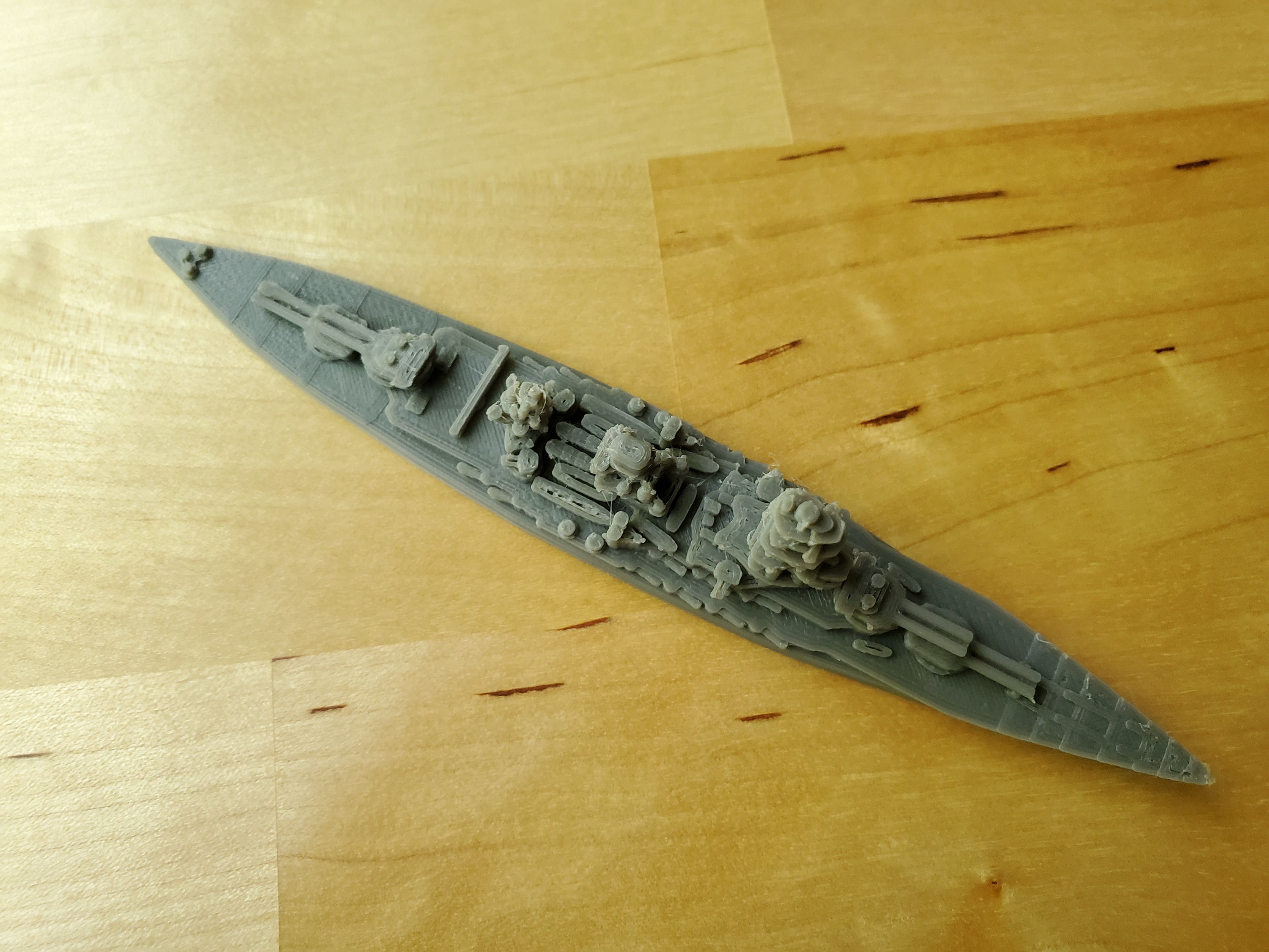 Japanese Nagato Class Battleship 3D print model_13