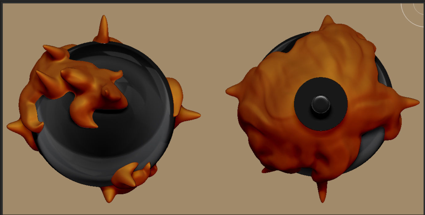 Pyromancer Staff Topper 3D print model_1