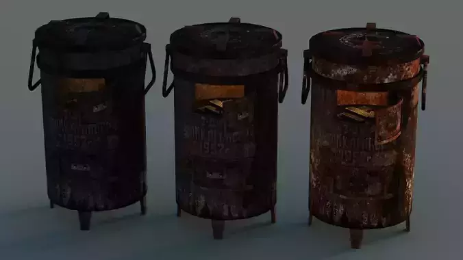 Iron soviet heater stove