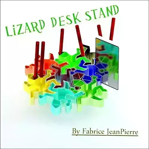 LIZARD DESK STAND 3D print model