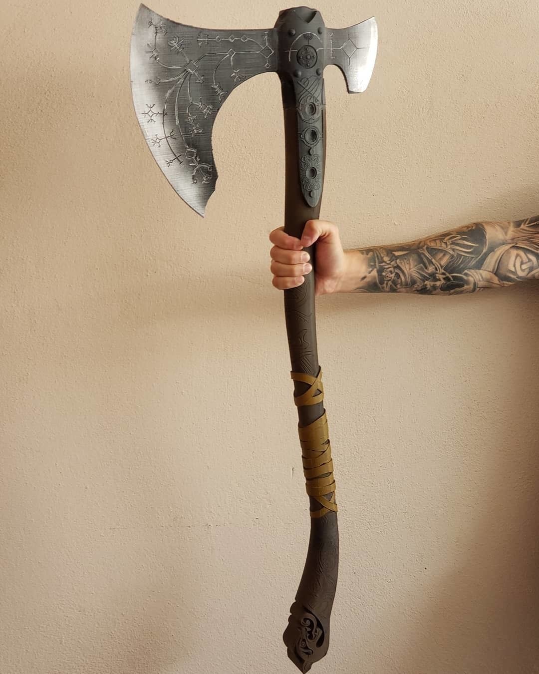 Leviathan Kratos Axe from God of War 3D print model_1