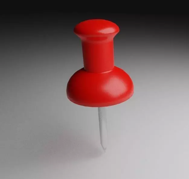 Push Pin Free 3D model_0