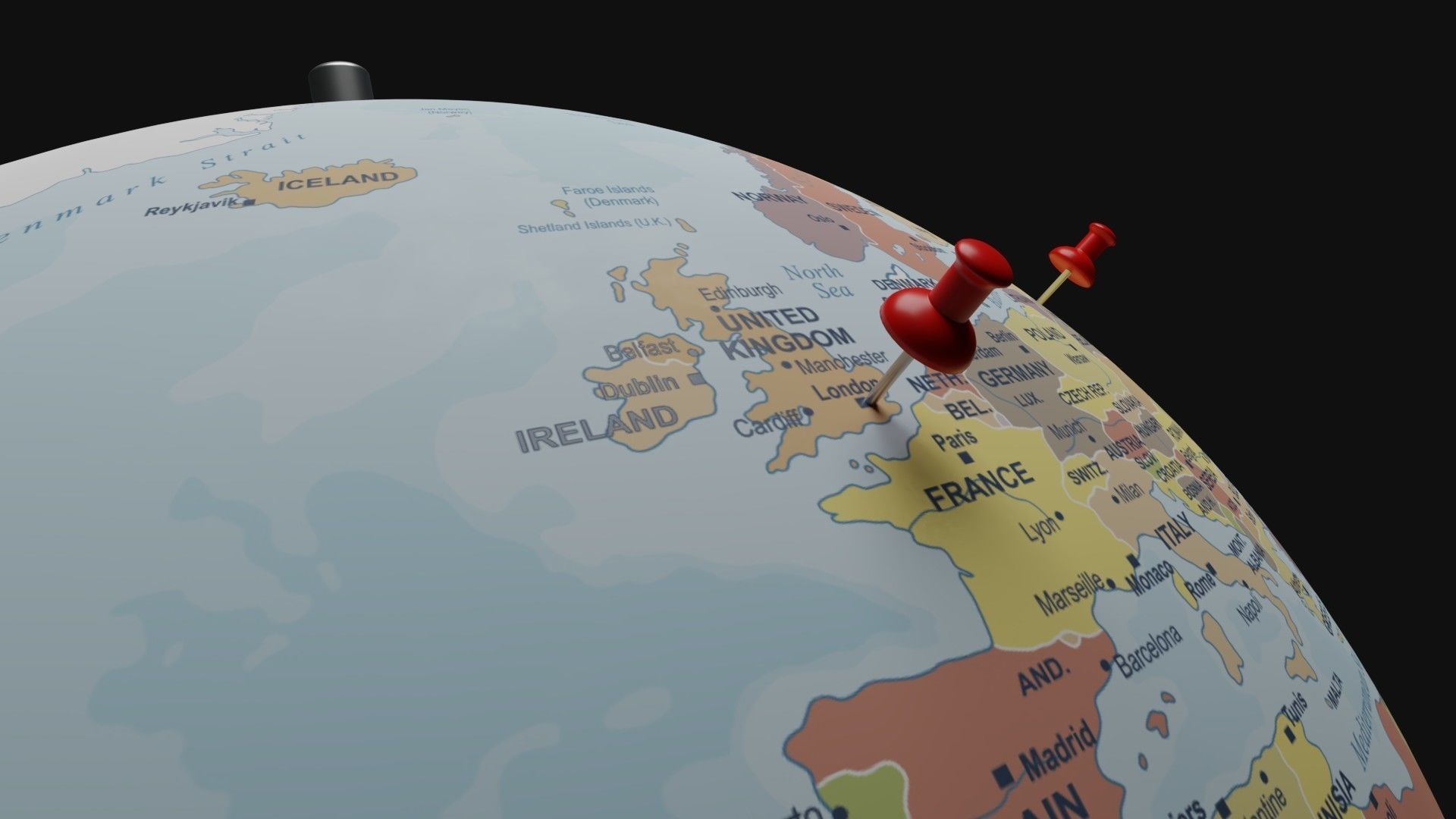 Push Pin Free 3D model_1