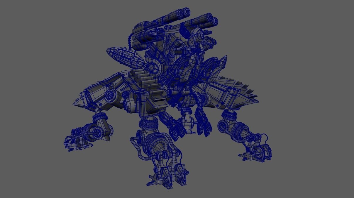 Robot war IV 3D model_7