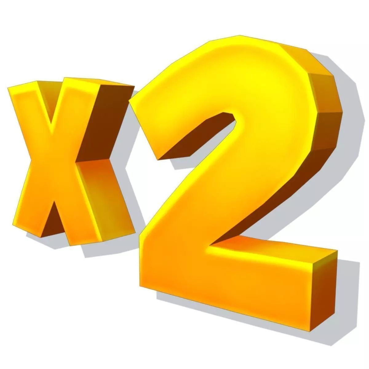 2X Game Collectable Low-poly 3D model_0