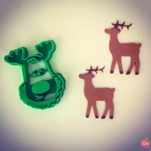 Rudolph the Reindeer Cookie Cutter Free 3D print model
