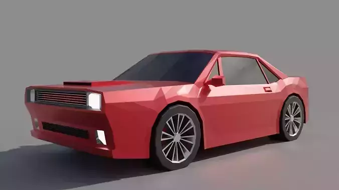 Low Poly Car Free low-poly 3D model